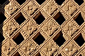 Bagan Myanmar. Abeyadana temple, Myinkaba. Perforated windows of the main block  